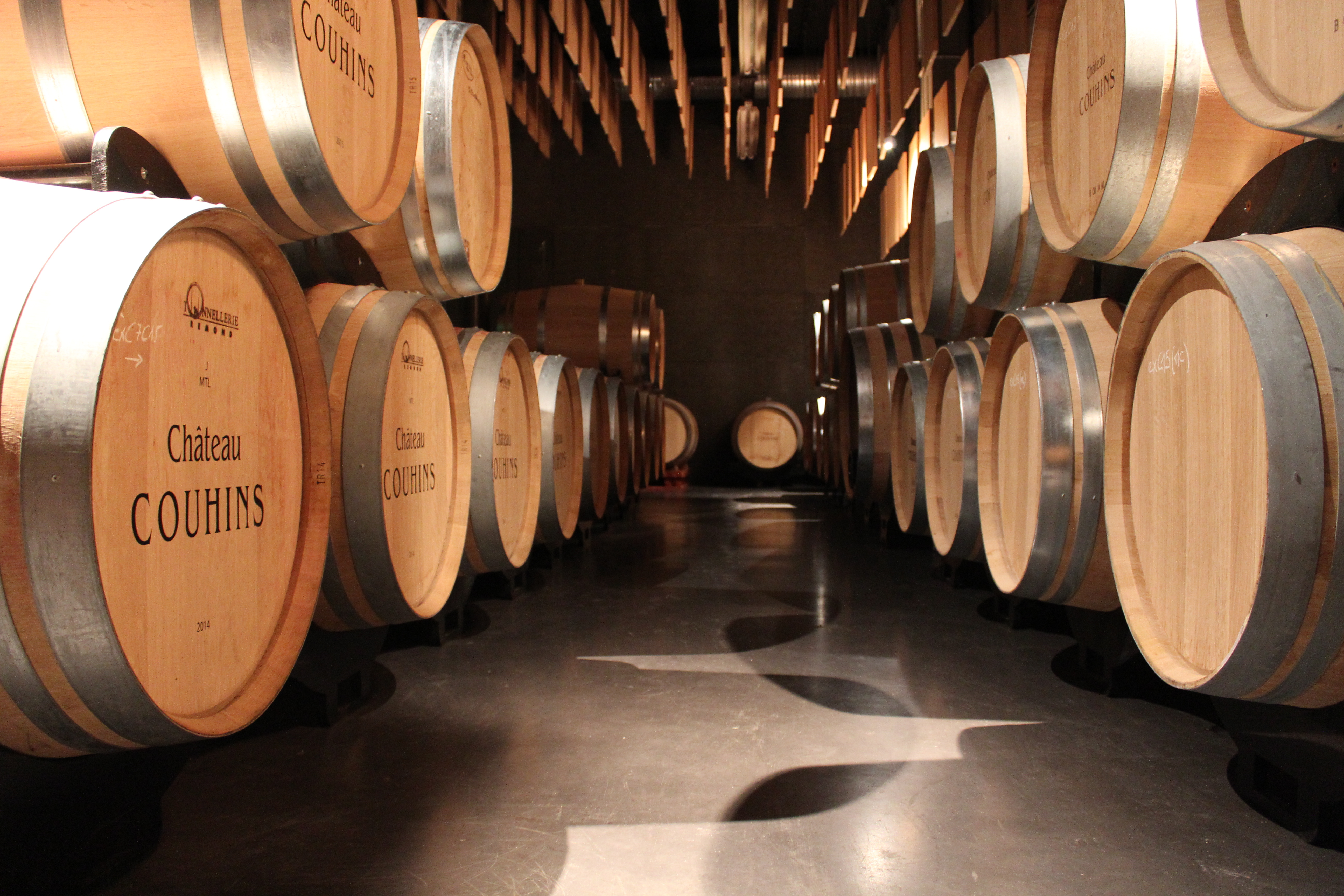 Oak Barrels at Chateau Couhins