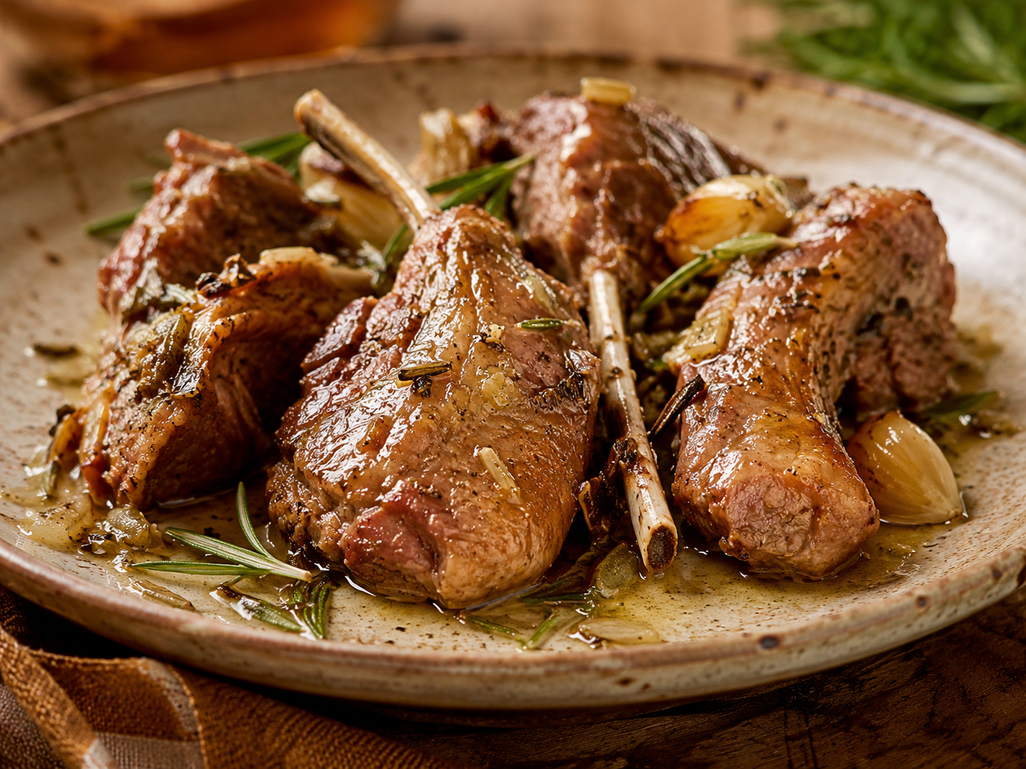 Abbacchio alla Romana lamb with rosemary and garlic