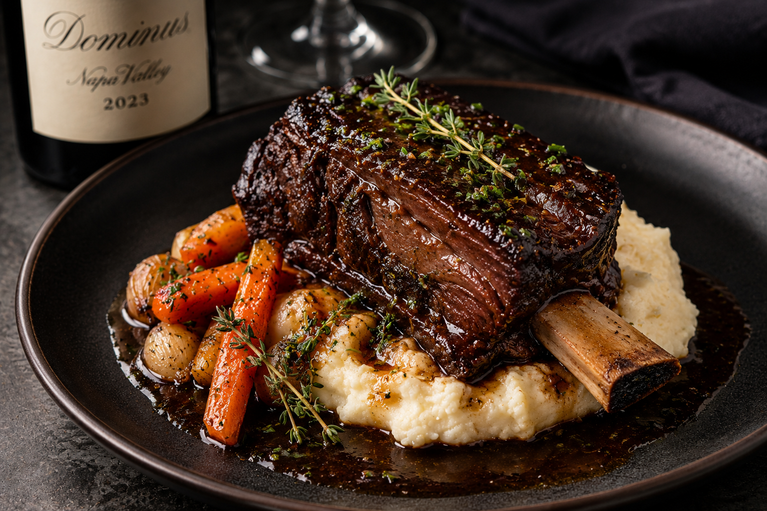 Red Wine-Braised Short Ribs
