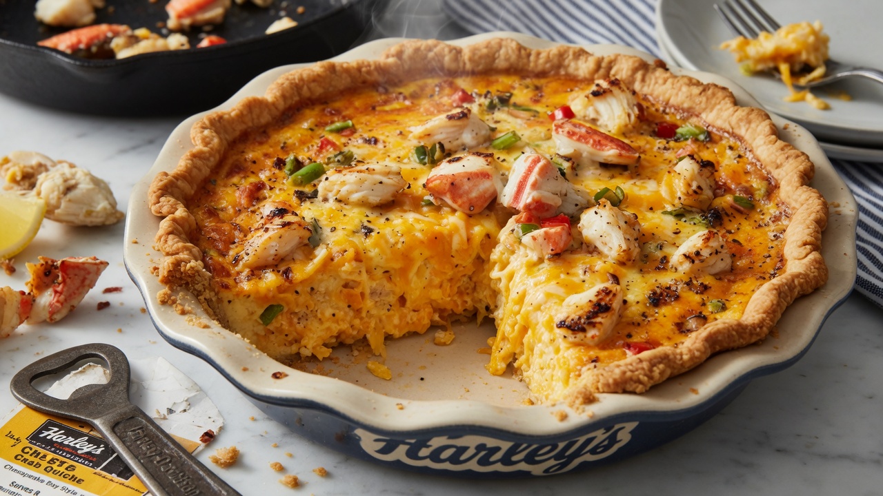 Harley's Cheesy Crab Quiche