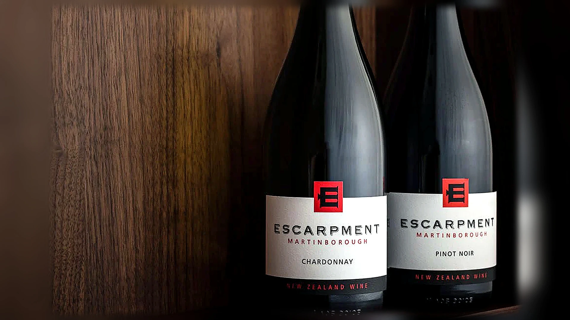 Escarpment cellar bottles in the winery