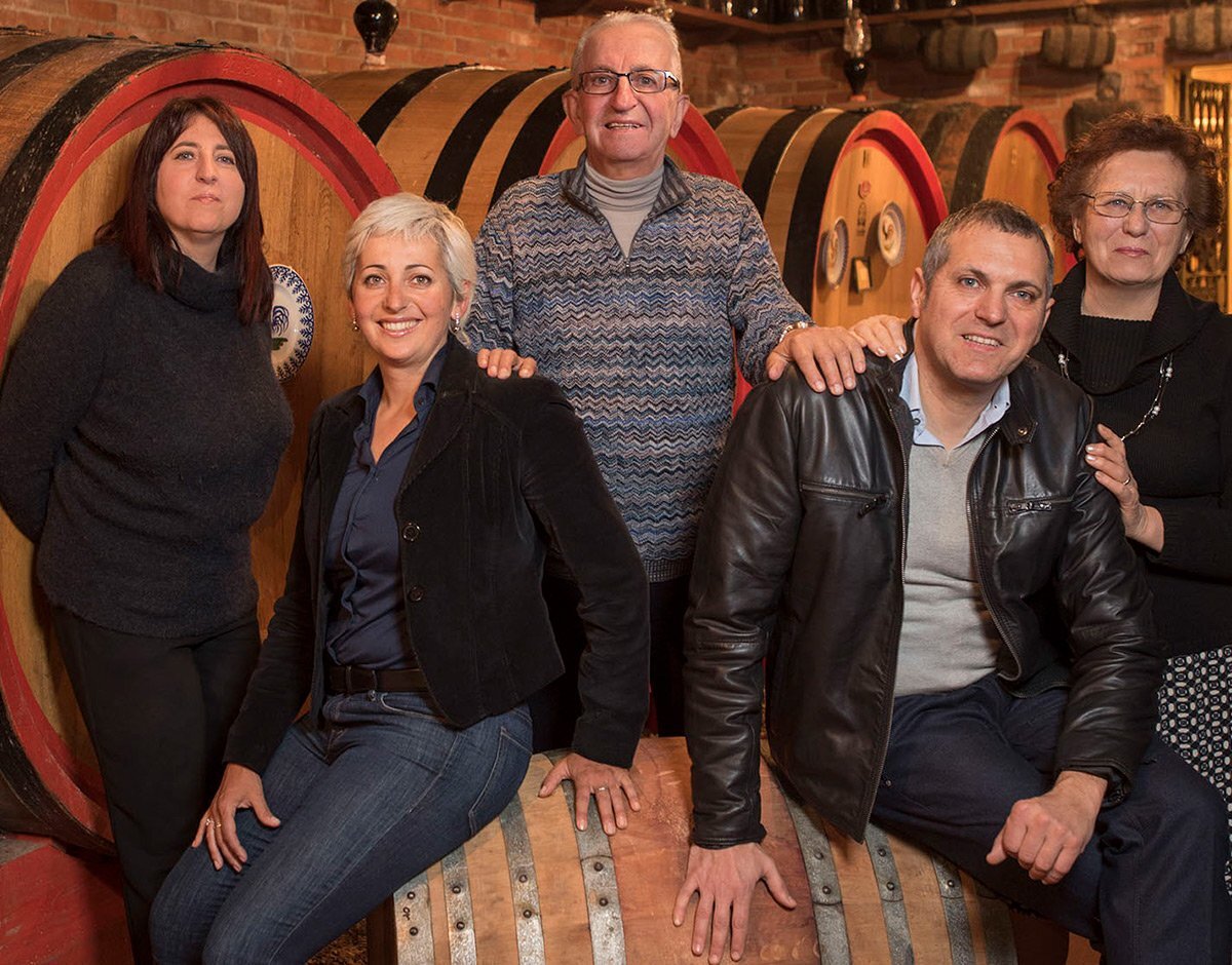 Ca' Rome family at the Barbaresco cellar