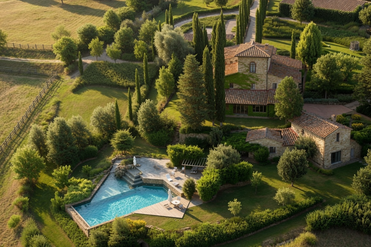 Tuscan vineyard landscape representing the Panzano source for Le Redini