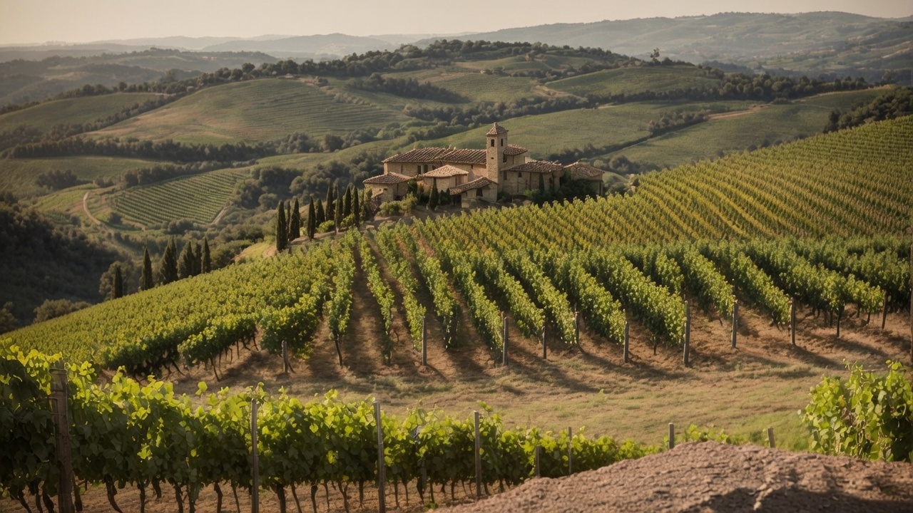 Ridolfi cellar with large oak barrels and traditional Brunello ageing