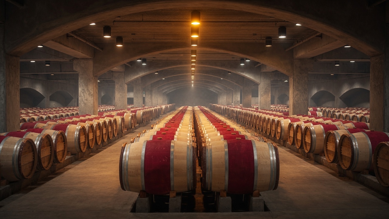 Palmaz-inspired cellar architecture and winemaking detail