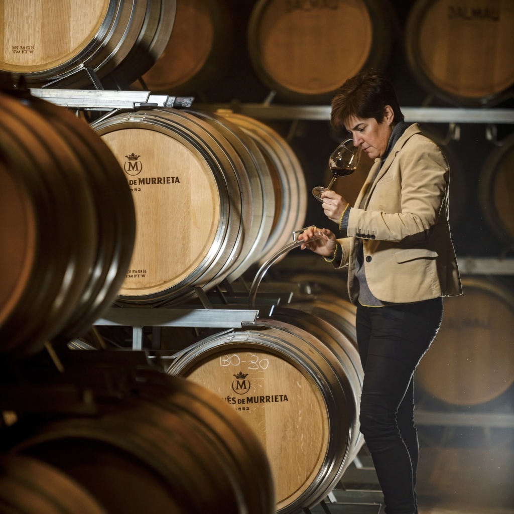 Historic Rioja estate and cellar atmosphere