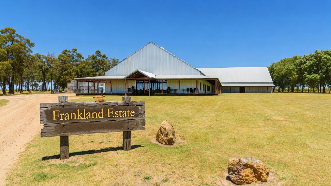Frankland Estate Isolation Ridge wine in a premium tasting setting