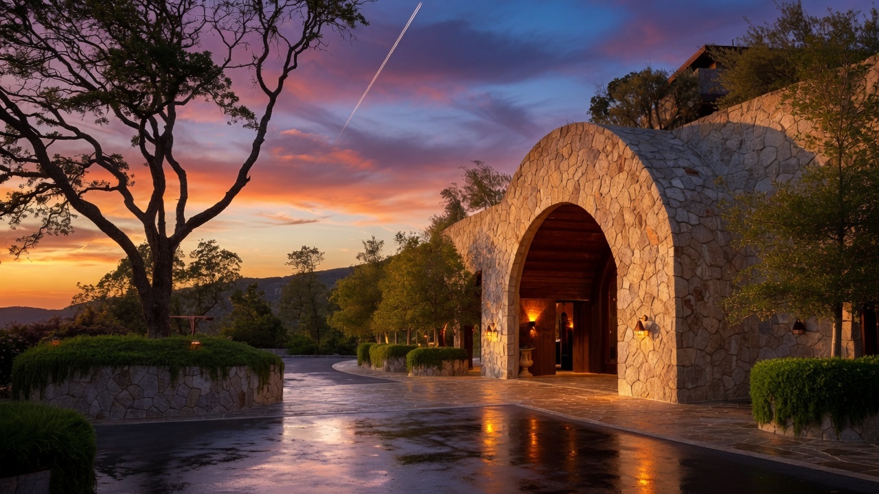 Luxury Napa cellar and estate context for Palmaz Cabernet