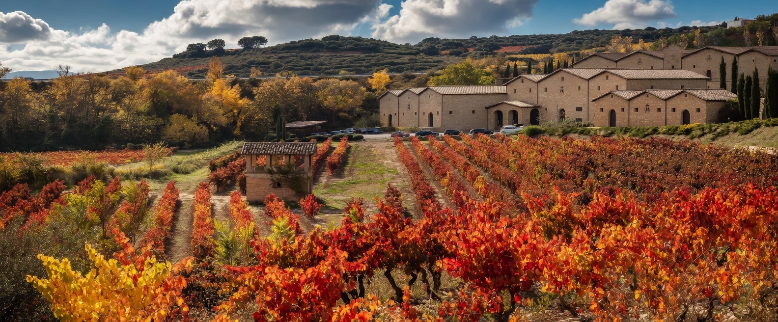 Rioja food pairing table with savory dishes