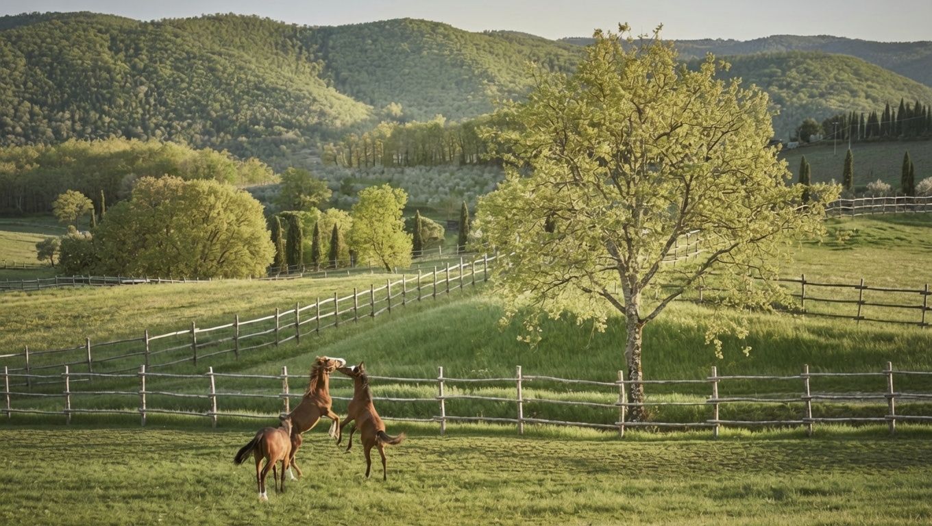Tuscan cellar and winemaking scene for Le Redini oenology