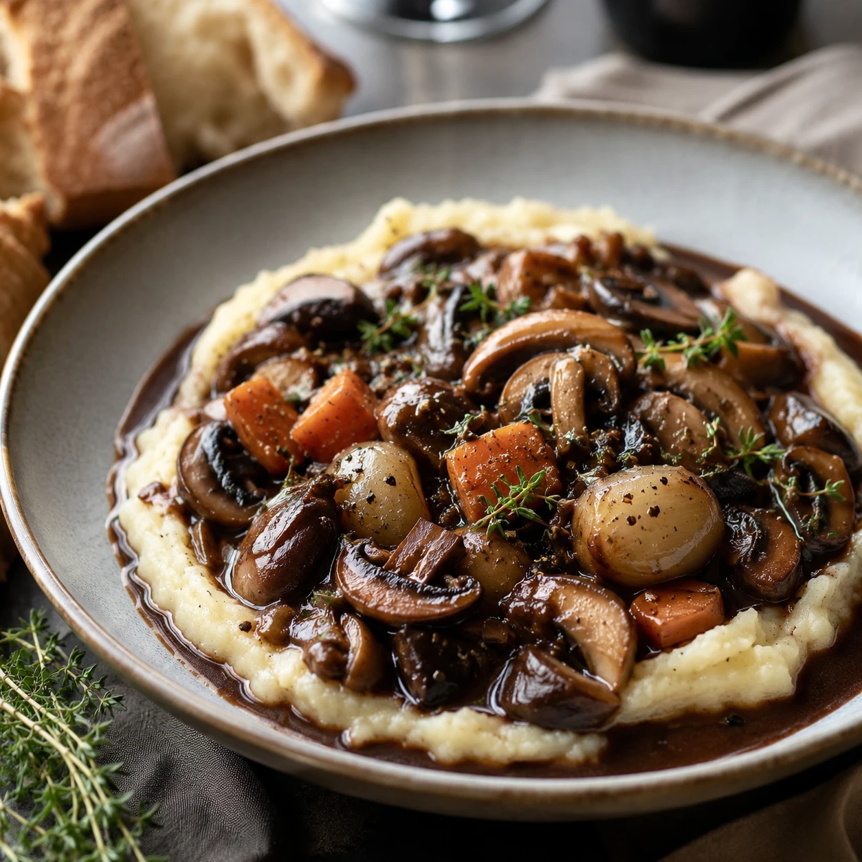Hearty Mushroom Stew, food pairing image