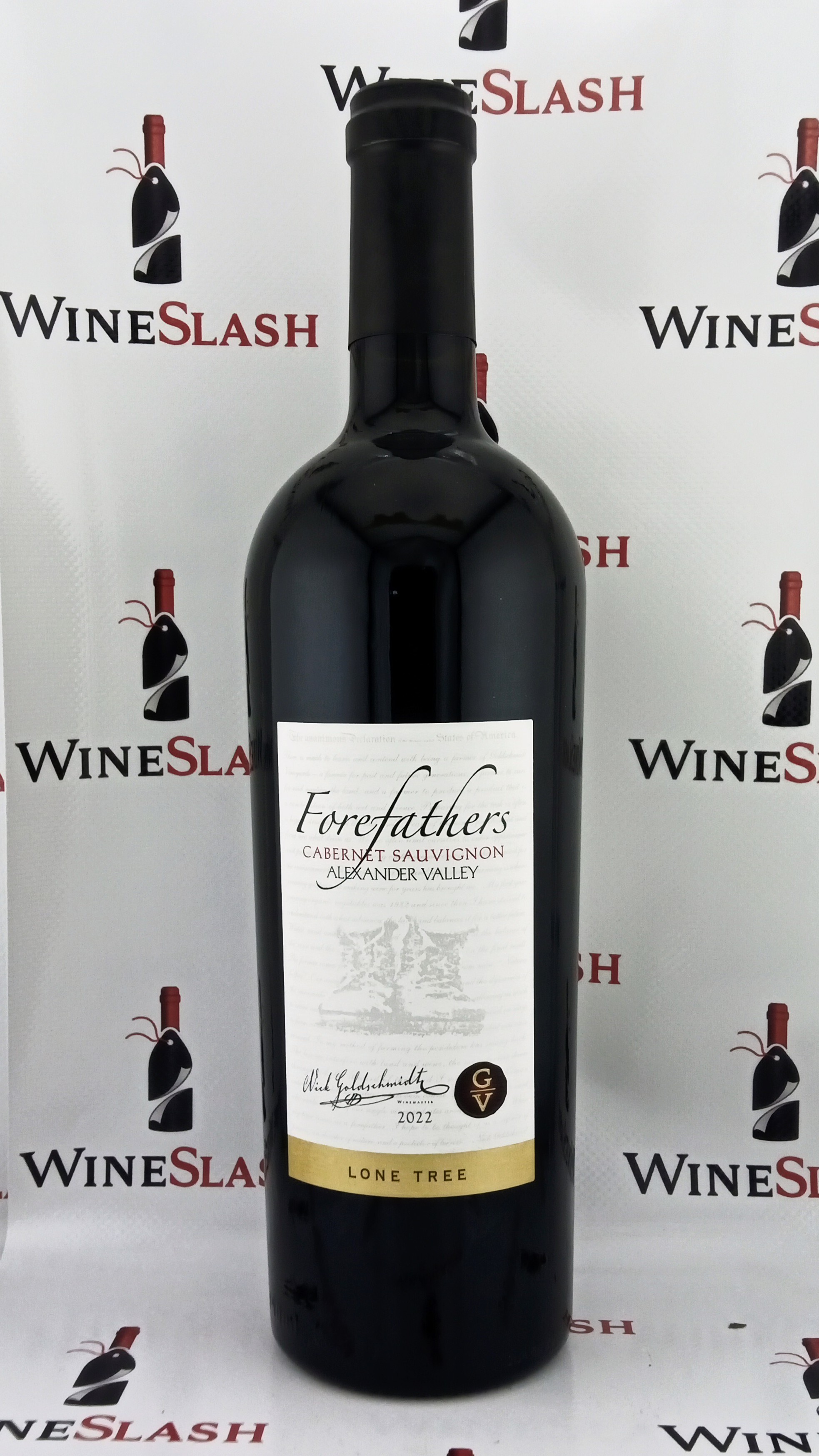 2022 Goldschmidt Vineyards Forefathers Lone Tree Vineyard Cabernet Sauvignon bottle