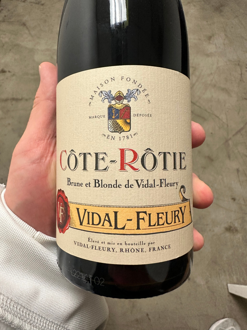 2019 Vidal-Fleury C&ocirc;te R&ocirc;tie Bottle