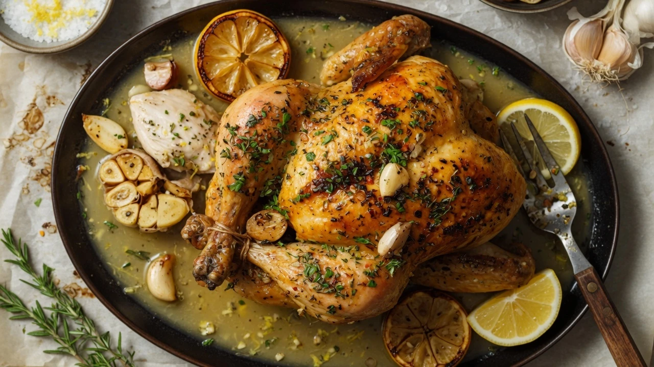 Roast Chicken with Lemon and Thyme, food pairing image