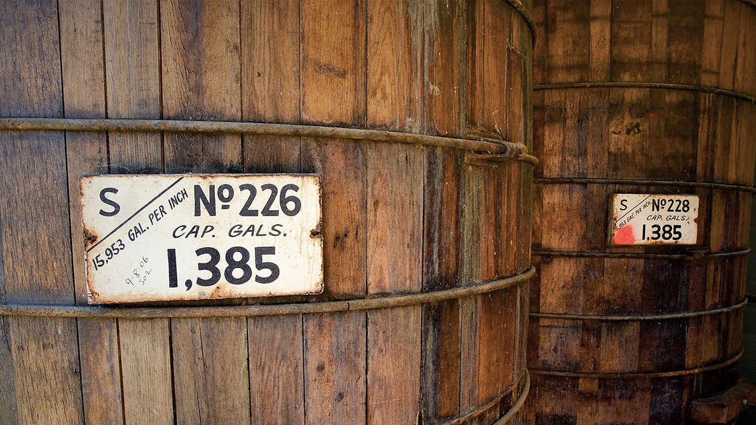 Historic winery tanks recalling Martin Ray's California wine legacy