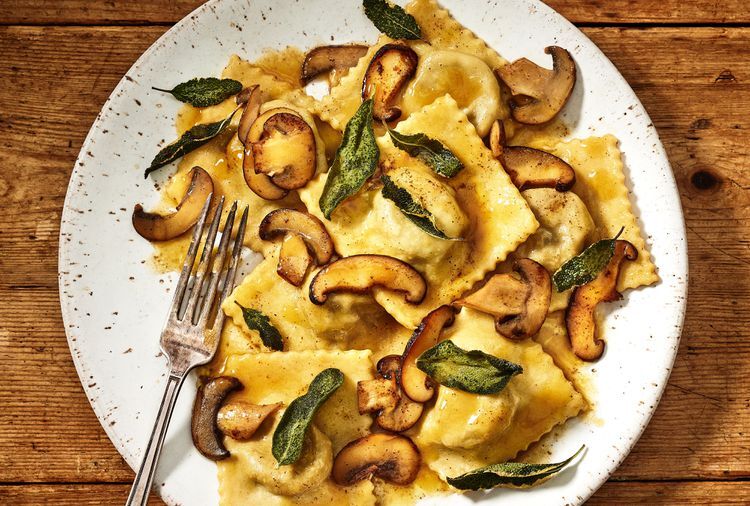 Mushroom Ravioli with Sage Brown Butter
