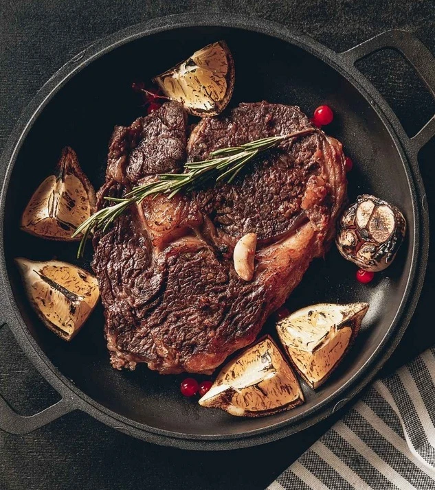 Pan-Seared Butter-Basted Steak, food pairing image