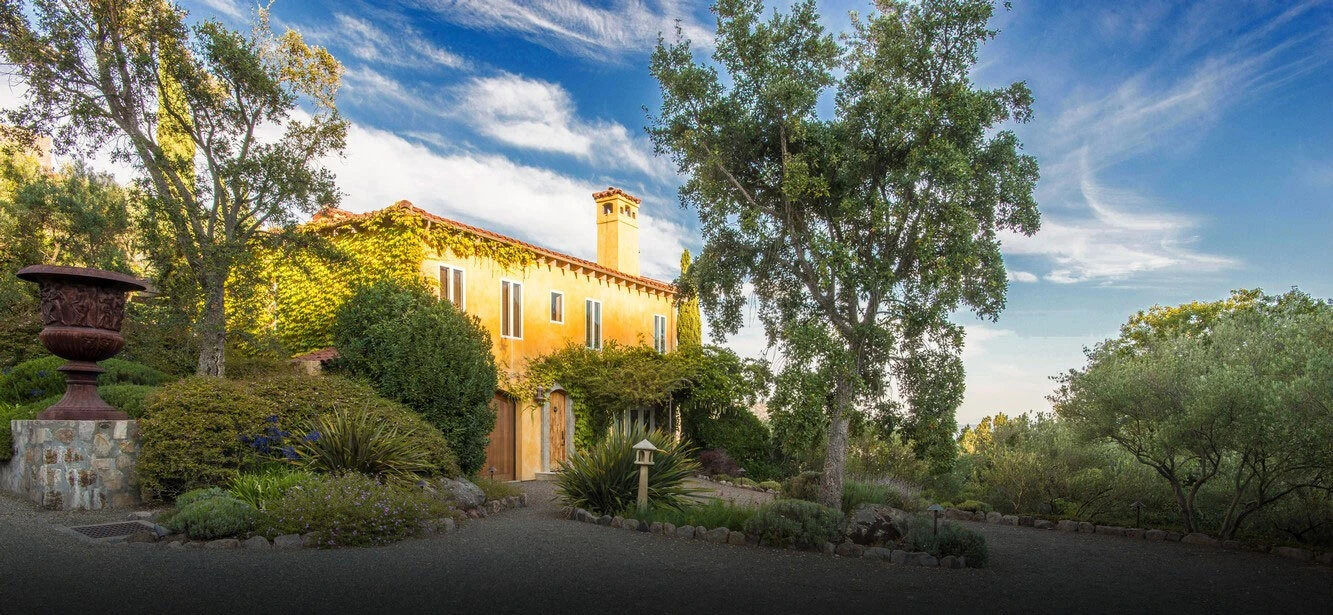 Patland estate house surrounded by Napa landscape