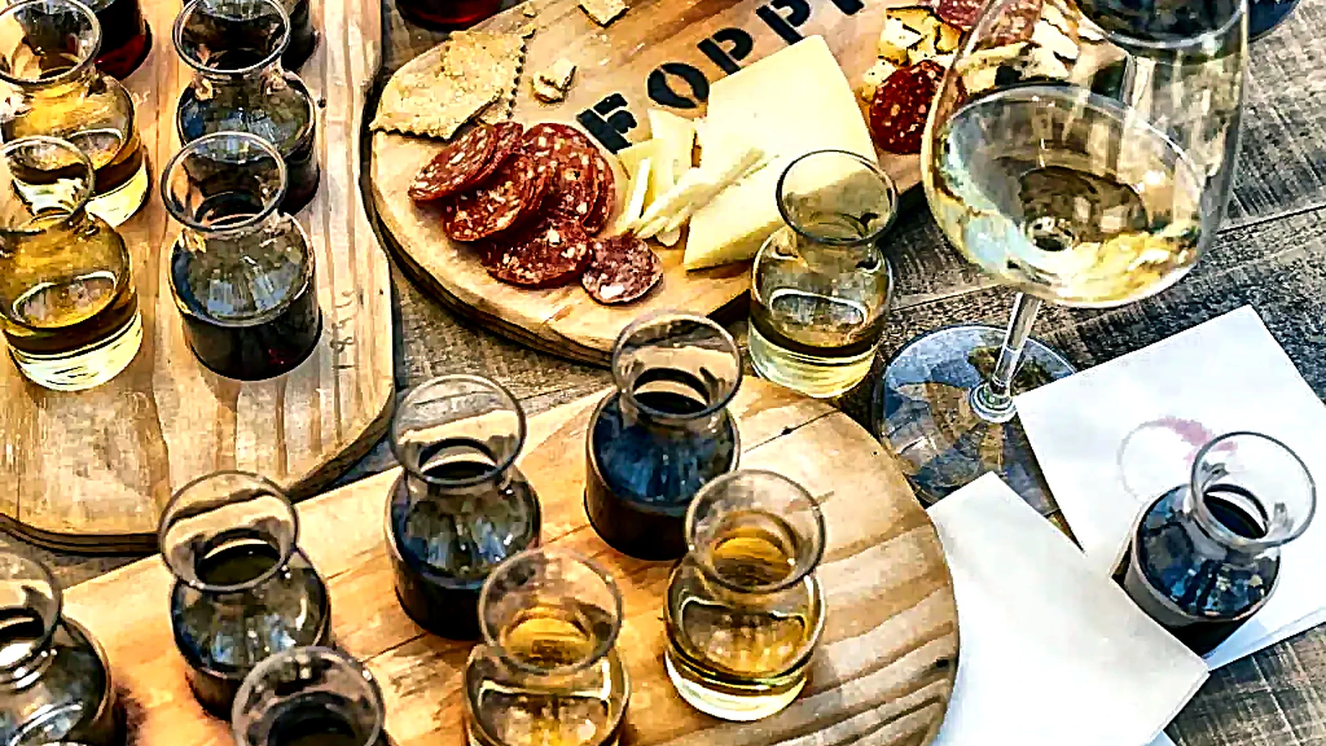 Tasting group at Foppiano Vineyards