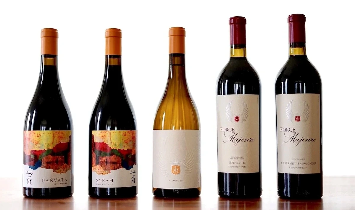 Force Majeure wines in the estate setting