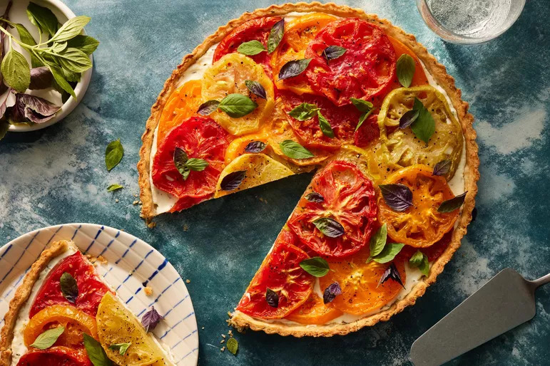 Tomato and Goat Cheese Tart, food pairing image