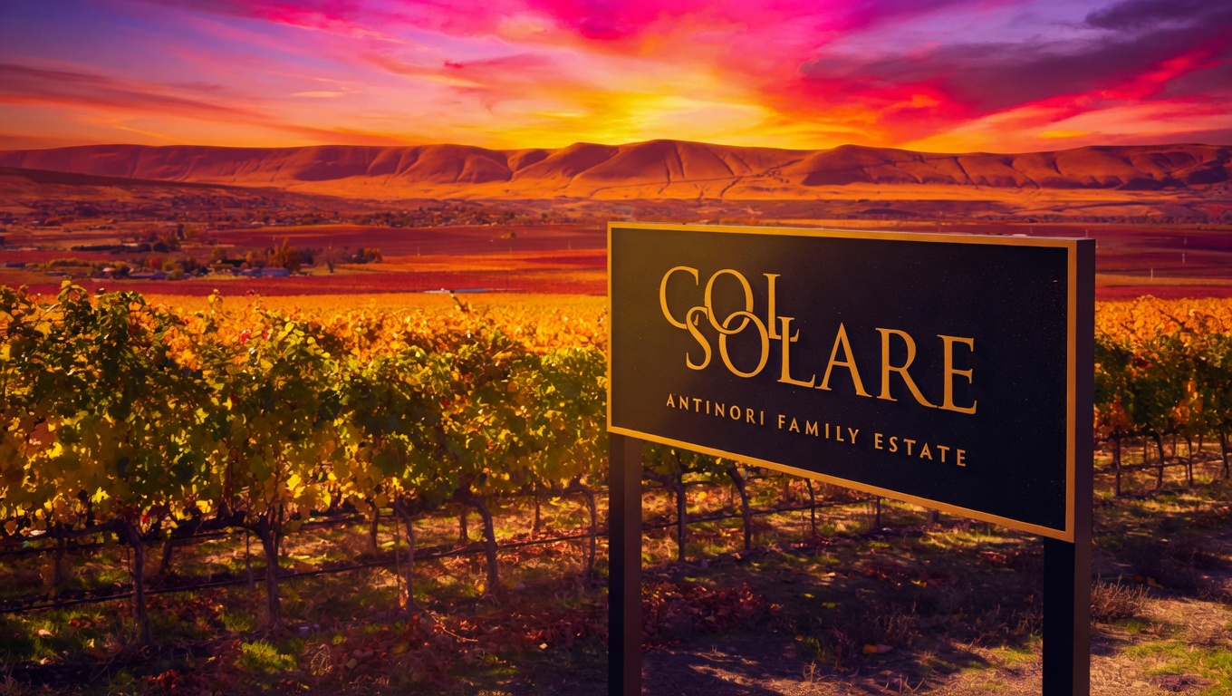 Col Solare winery sign