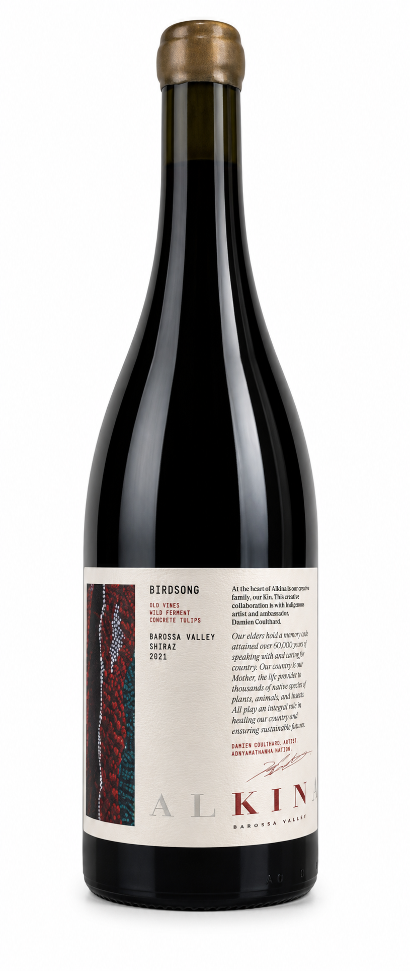 2021 Alkina Kin Birdsong Shiraz bottle