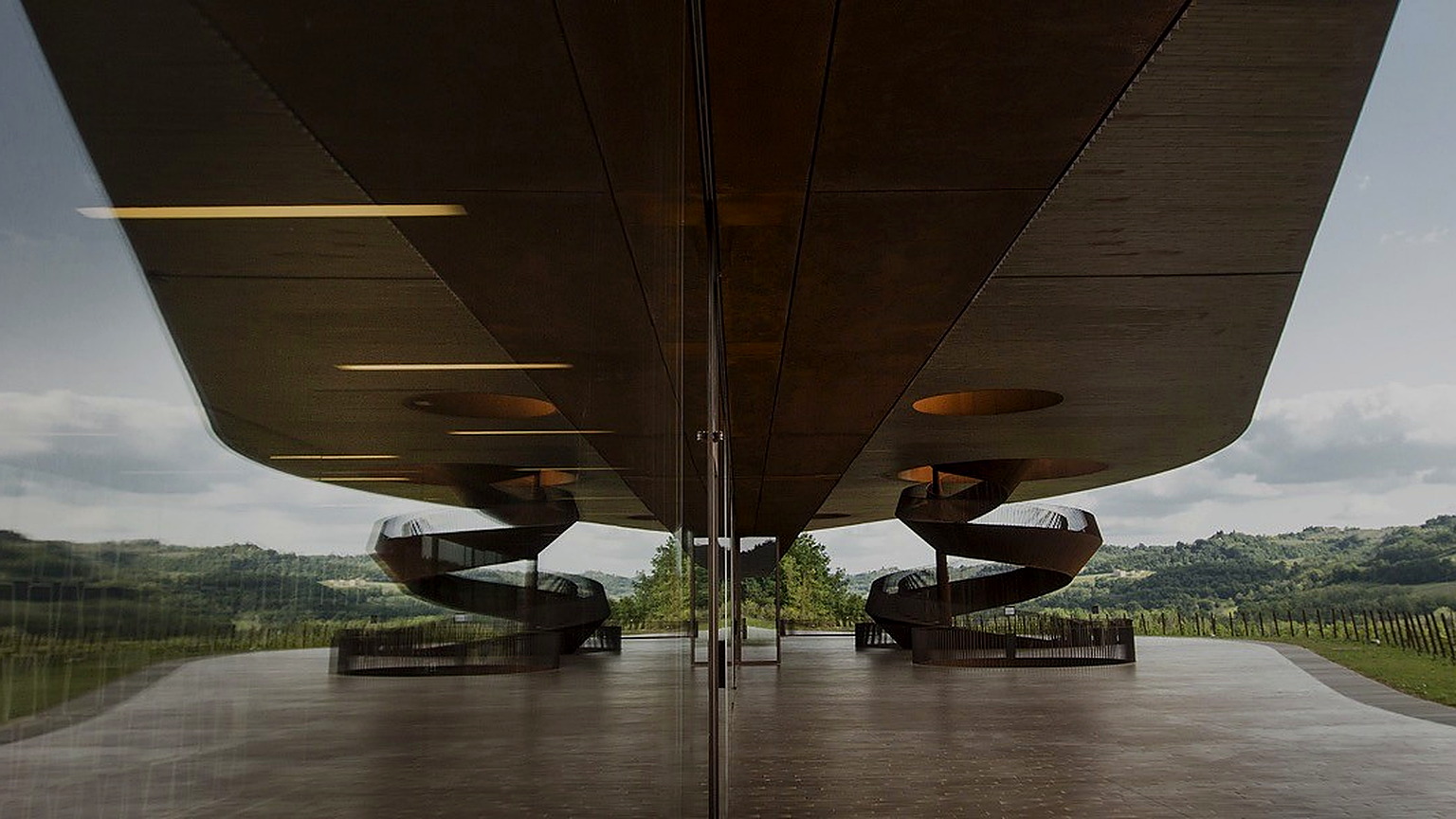 View from Antinori nel Chianti Classico toward the Chianti Classico hills