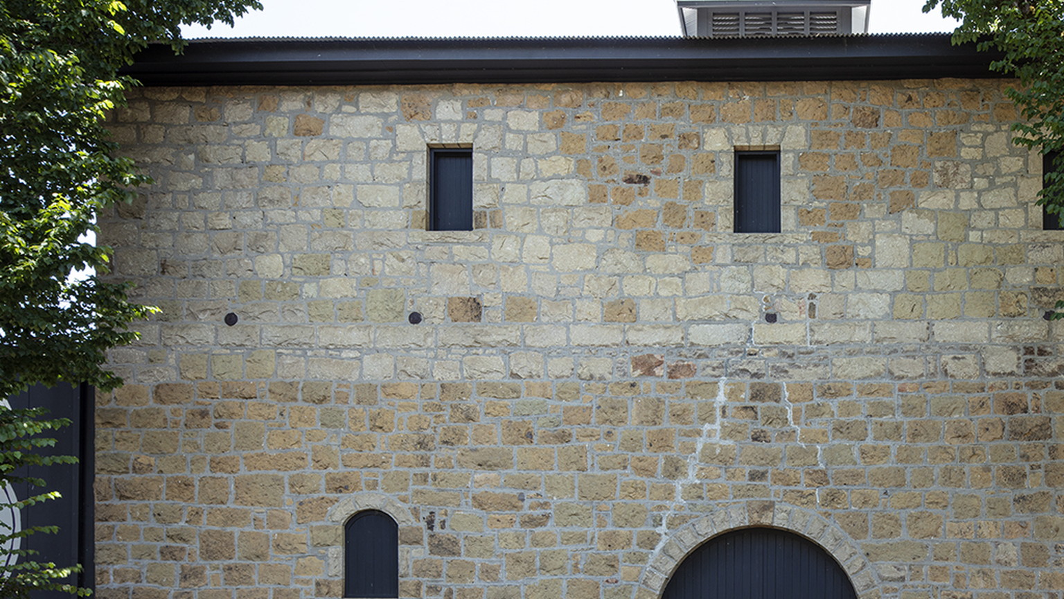 The historic stone winery at Frank Family Vineyards