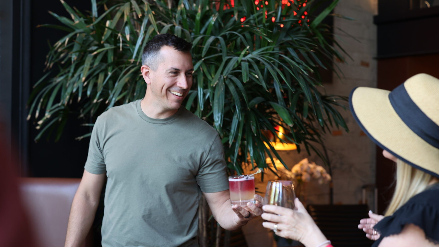 A toast at the Orin Swift tasting room