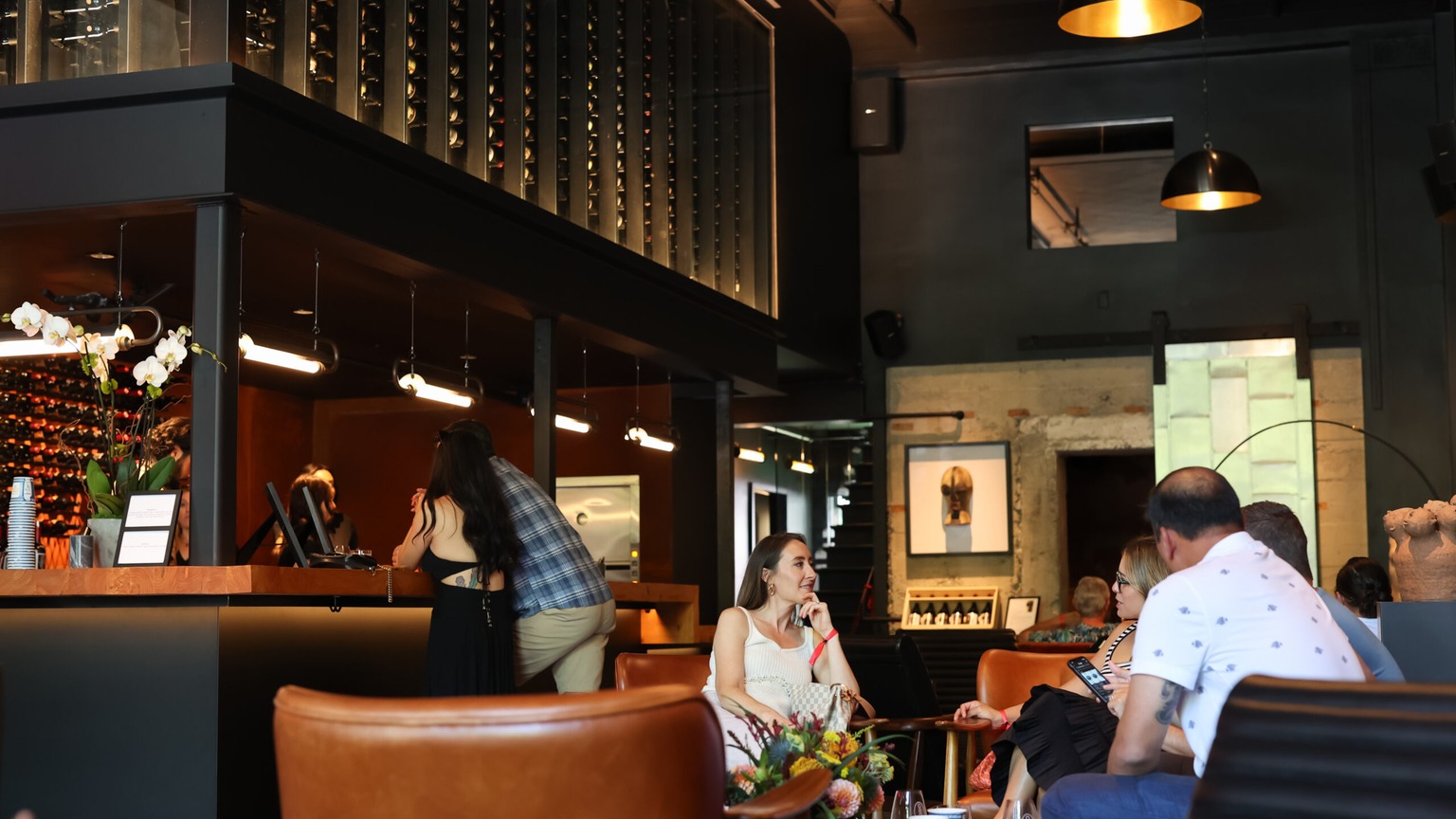 Inside the Orin Swift tasting room in St. Helena