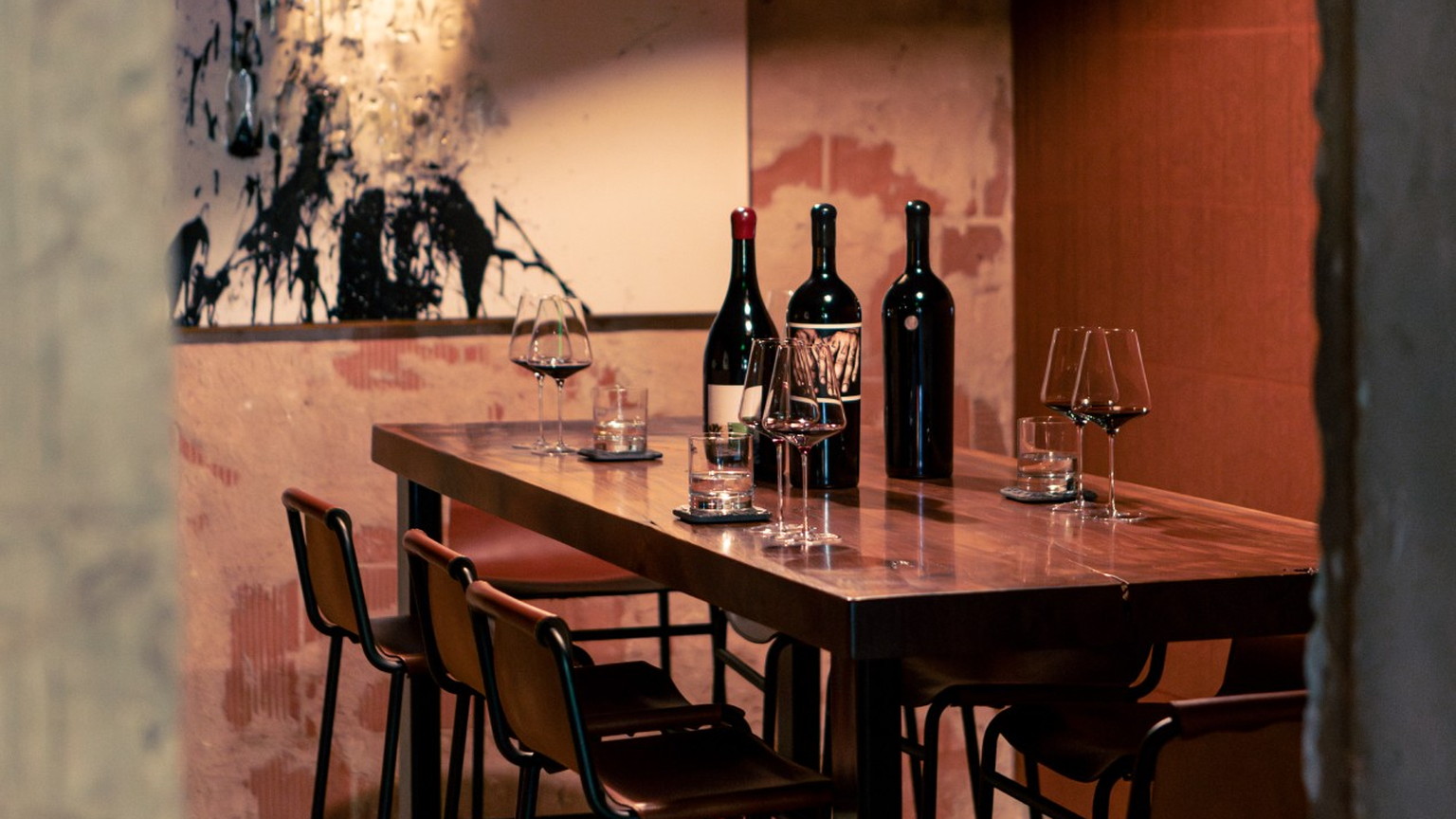 A private dining room at the Orin Swift tasting room