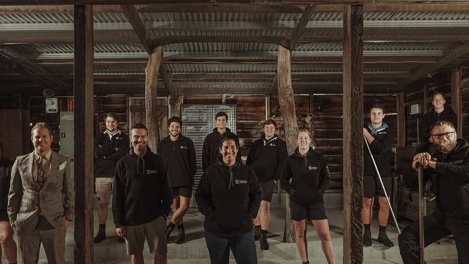 The Torbreck team in the barrel hall
