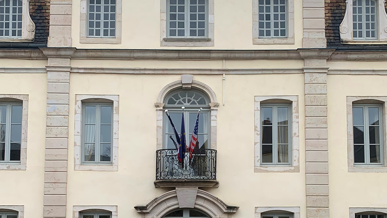Front door of the Hotel du Conseiller du Roy, Bouchard Aine & Fils, Beaune