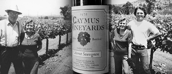 Caymus founders Charlie and Lorna Wagner with their son Chuck