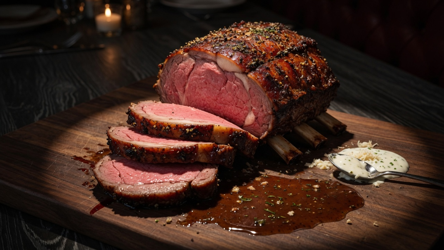 Prime Rib with Red Wine Jus, food pairing image