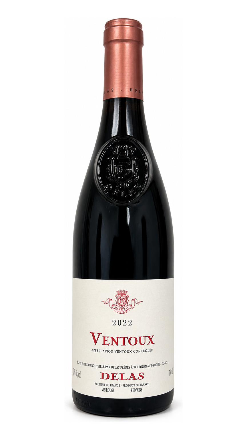 2022 Delas Freres Ventoux Rhone bottle
