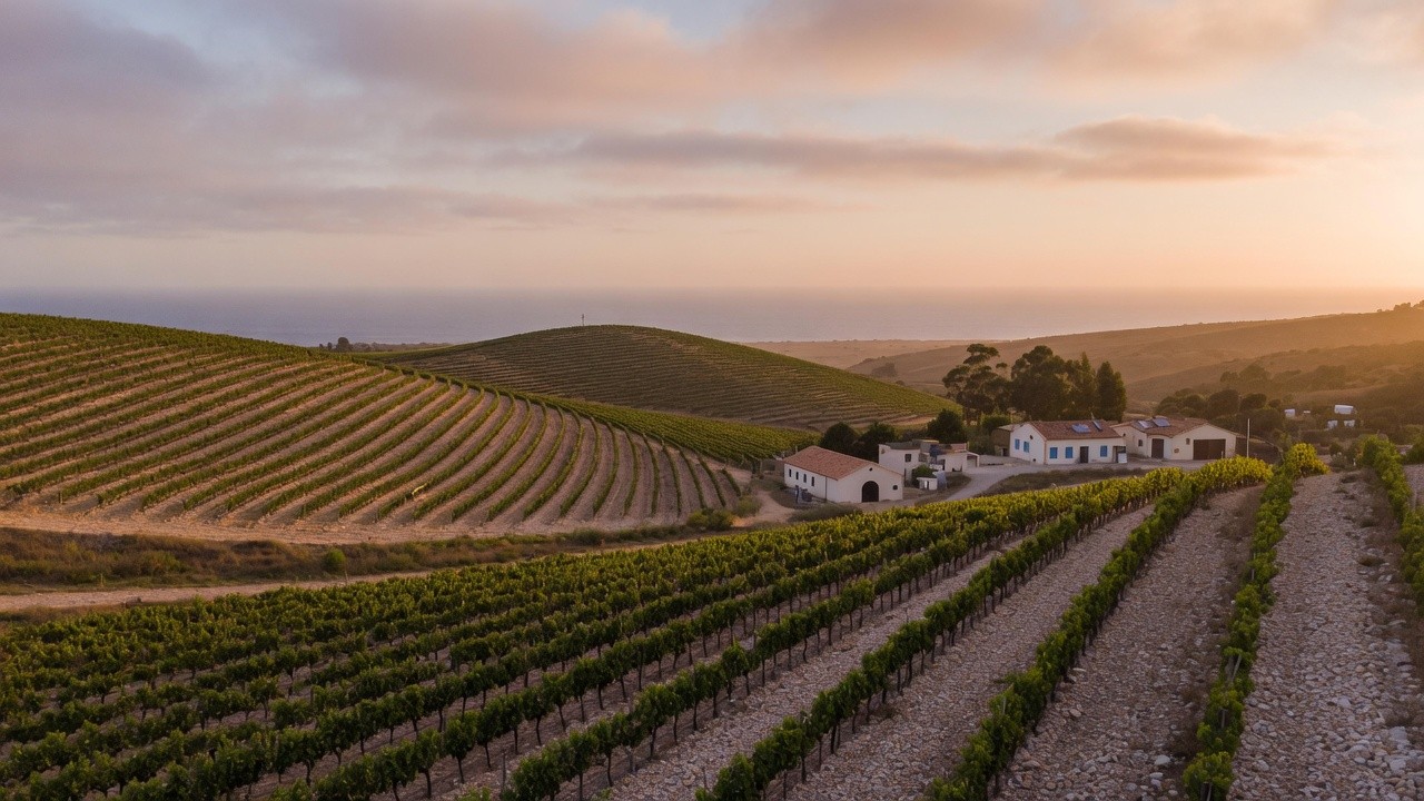 Atlantic vineyard hills in Maldonado, Uruguay