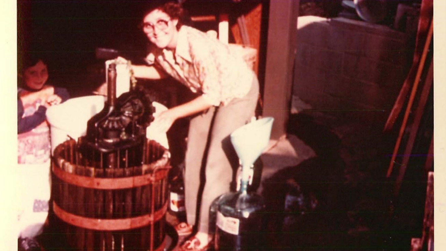 Judd's Hill, winemaking in the garage, official photograph