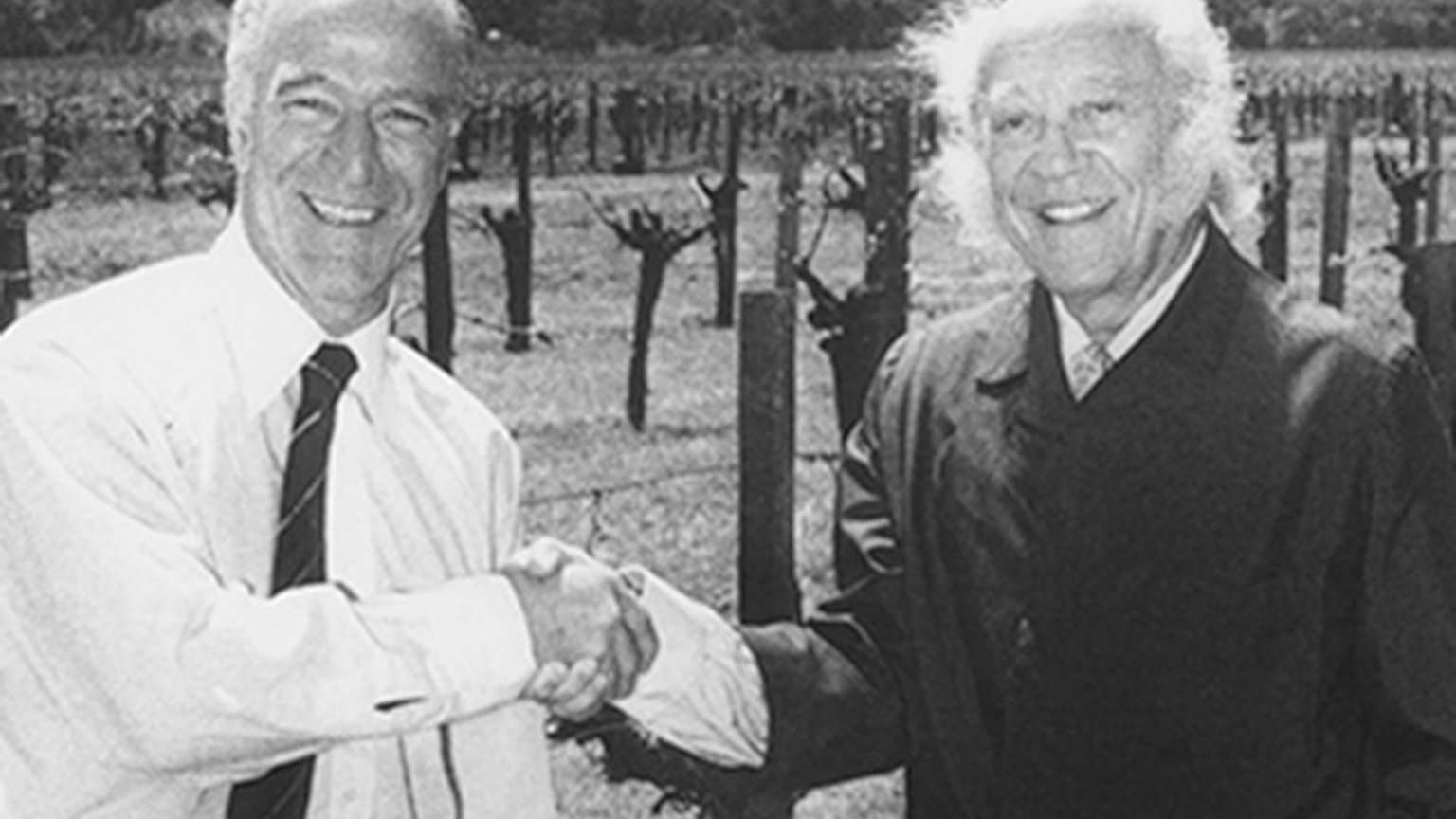 Baron Philippe de Rothschild and Robert Mondavi