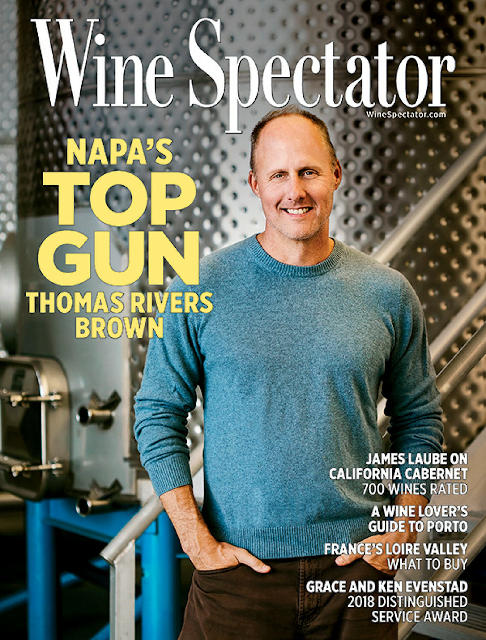Wine Spectator November 15 2018 cover, Napa's Top Gun, Thomas Rivers Brown