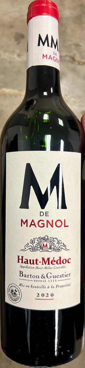 2020 Barton and Guestier Chateau Magnol Haut-Medoc bottle