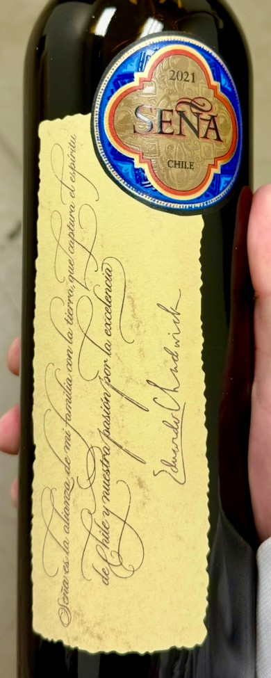 2021 Sena Aconcagua Valley Chile bottle