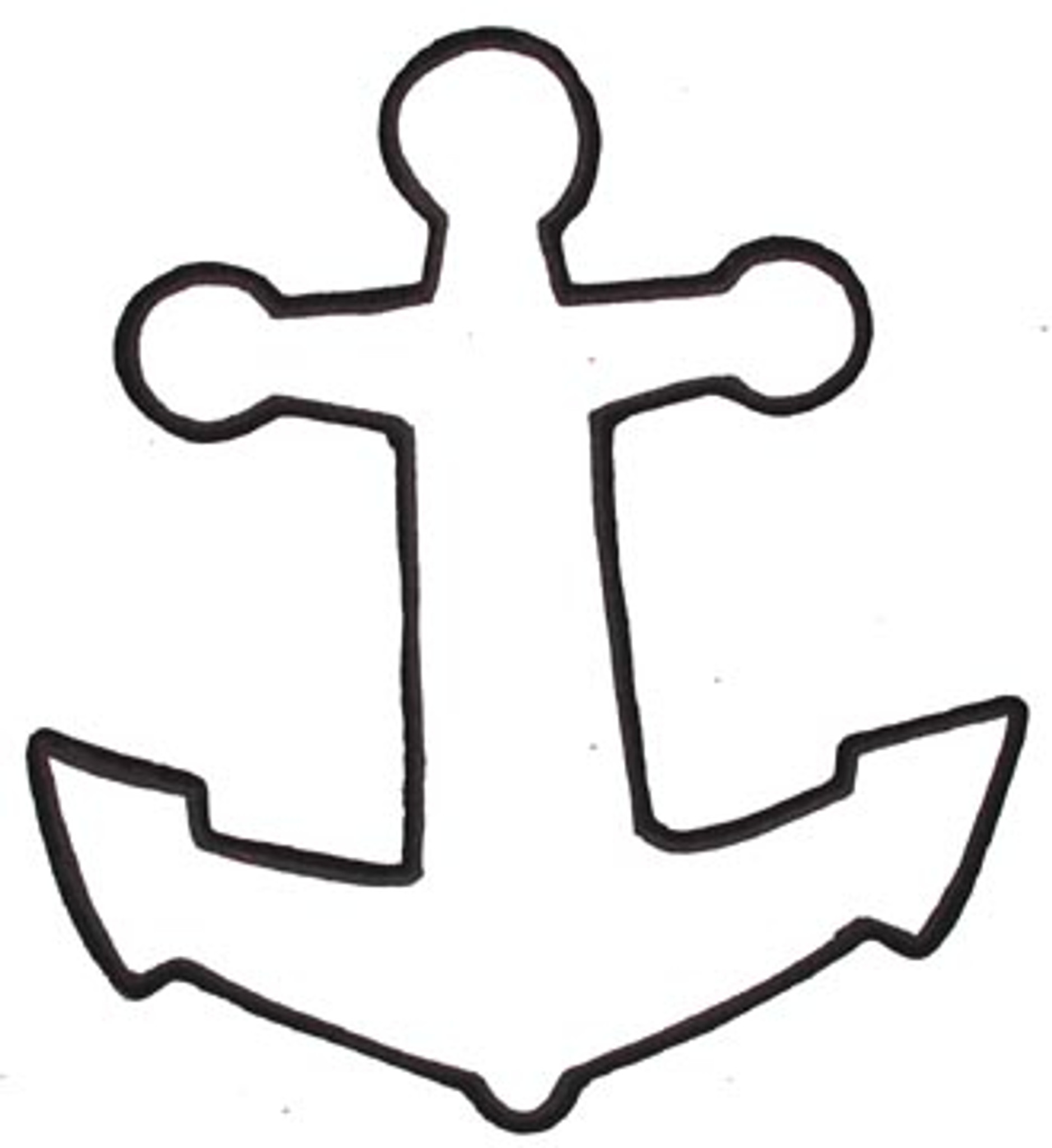 large anchor cookie cutter