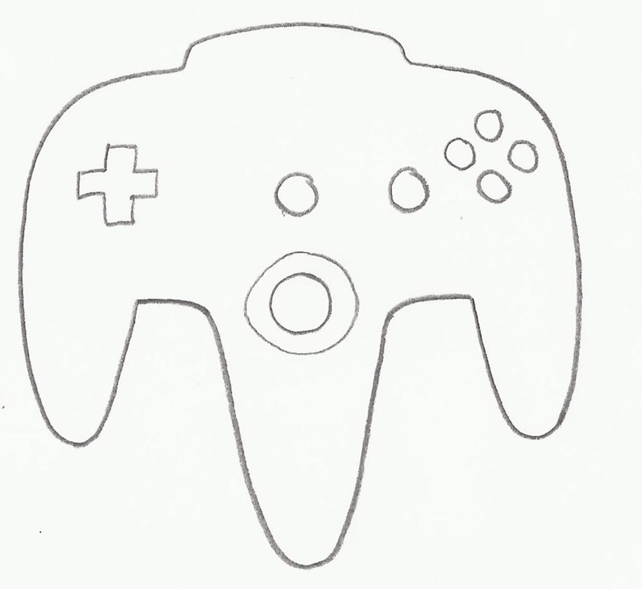 How to draw a game controller step by step 