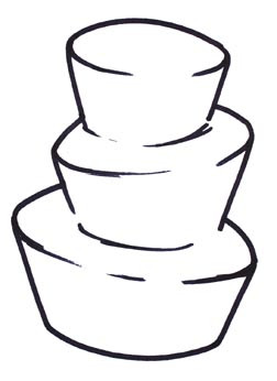 TOPSY TURVY CAKE SKETCH