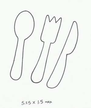 FLATWARE SET OF 3 (KNIFE, SPOON, FORK)