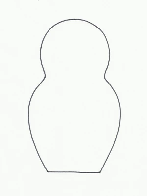 RUSSIAN NESTING DOLL 6 INCH