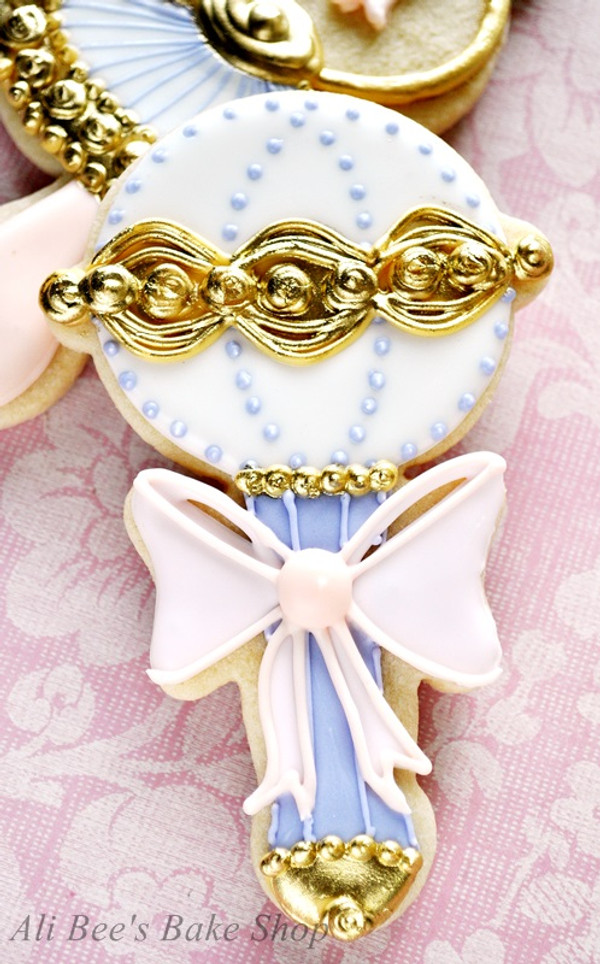 Baby Rattle cookie by Ali Bee's Bake shop