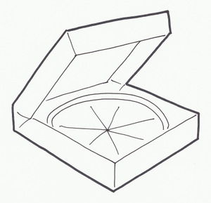 pizza box drawing reference